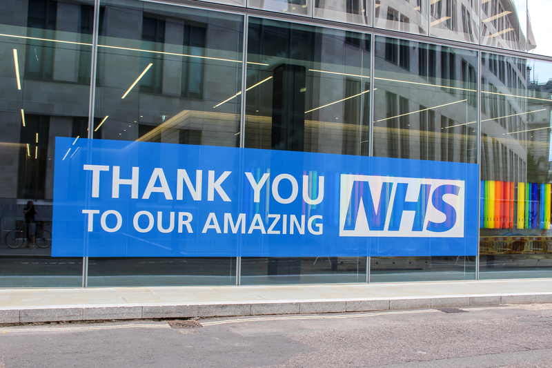 Thank You NHS Sign